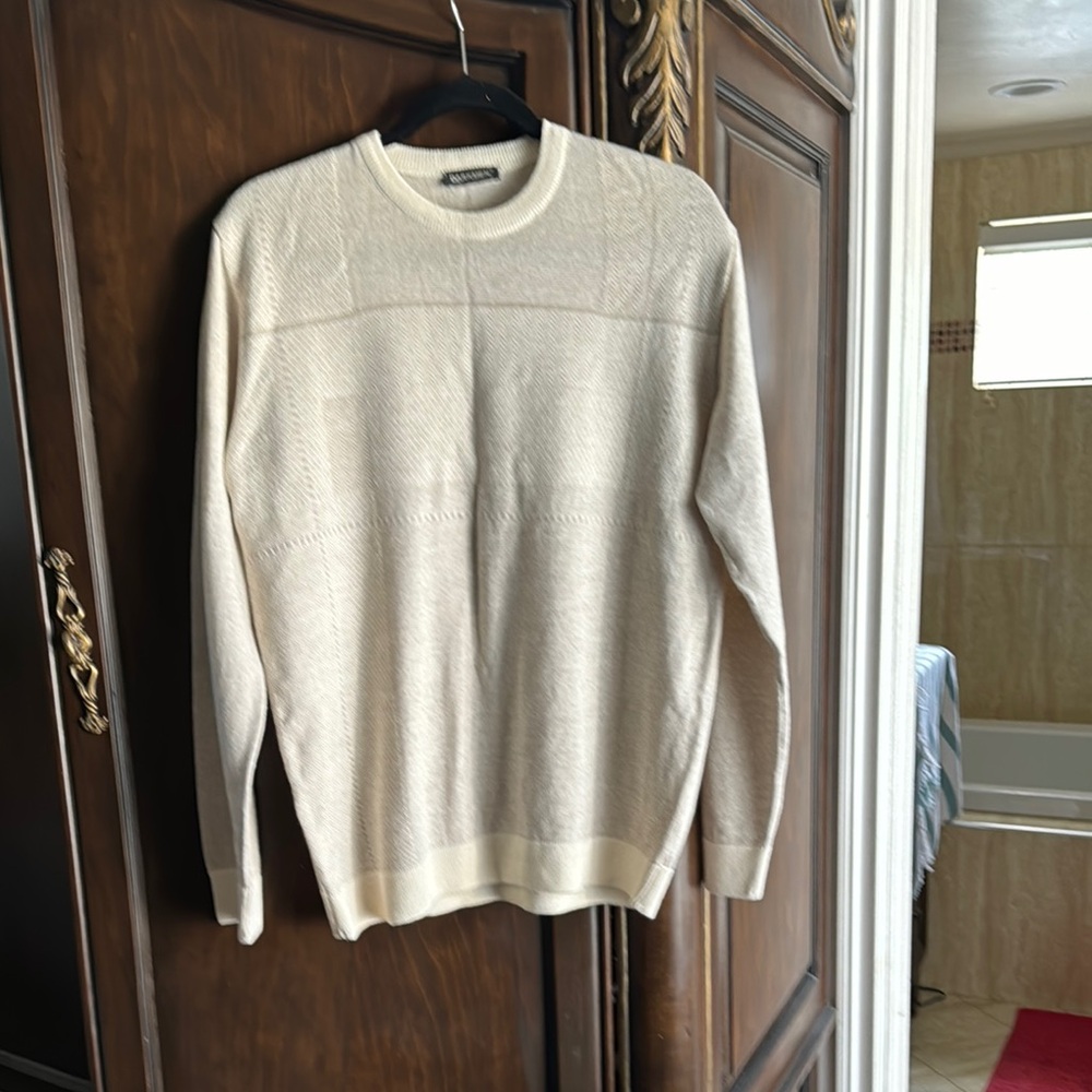 Darkmen Men's Cream Sweater size l